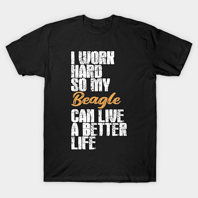 Beagle dog lover. Perfect present for mother dad friend him or her T-Shirt by SerenityByAlex